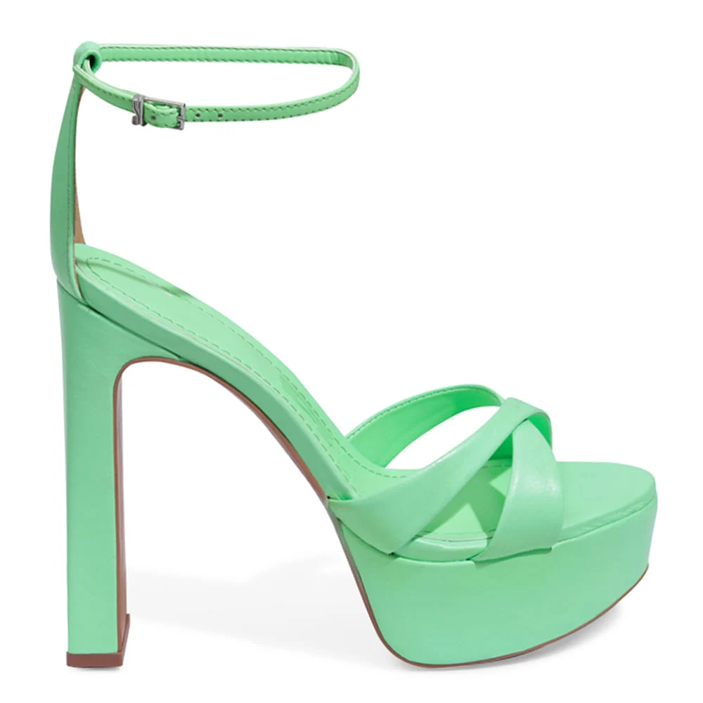 Sandália Couro Pelica Soft Verde Menta - vista 1 de 5