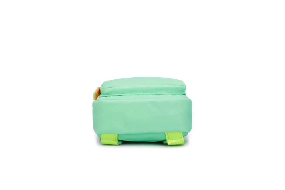 Mochila Infantil Verde Menta Nylon - vista 4 de 4