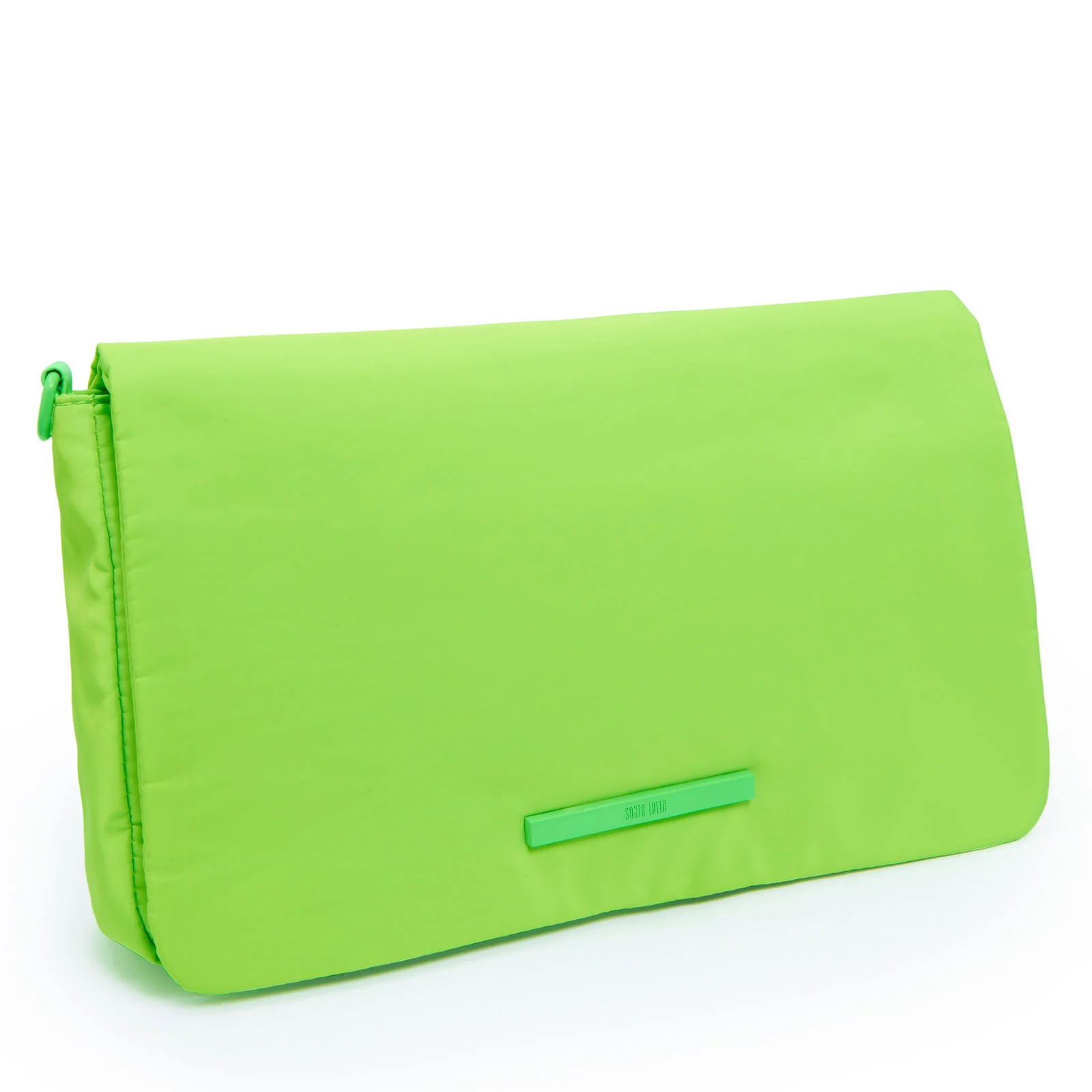 Bolsa Transversal Verde Corrente Alça Fina - vista 4 de 7