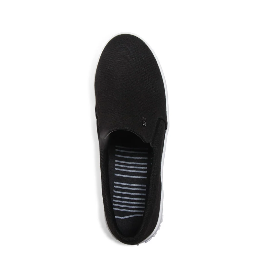 Tênis Slip On Lona Plataforma Preto - vista 2 de 4