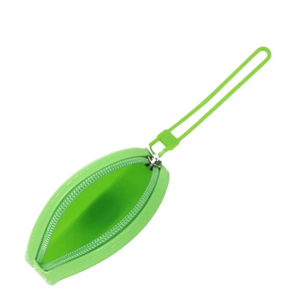 Chaveiro Porta-Moedas de Borracha Verde Limão - vista 2 de 2