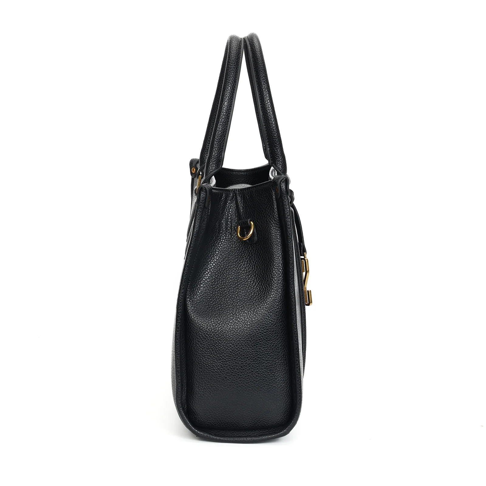 Bolsa Tote Preta Grande Alça Fina - vista 4 de 7