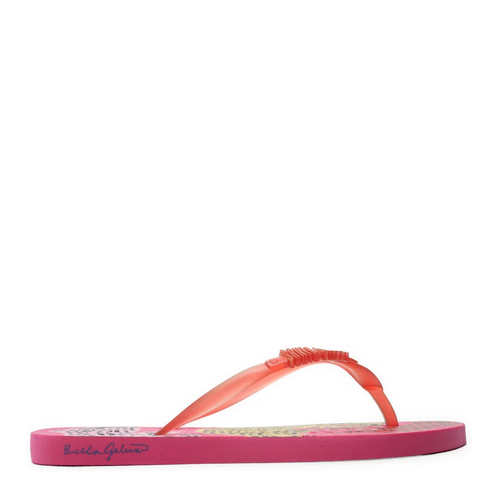 Flip flop borracha rosa neon - vista 1 de 4