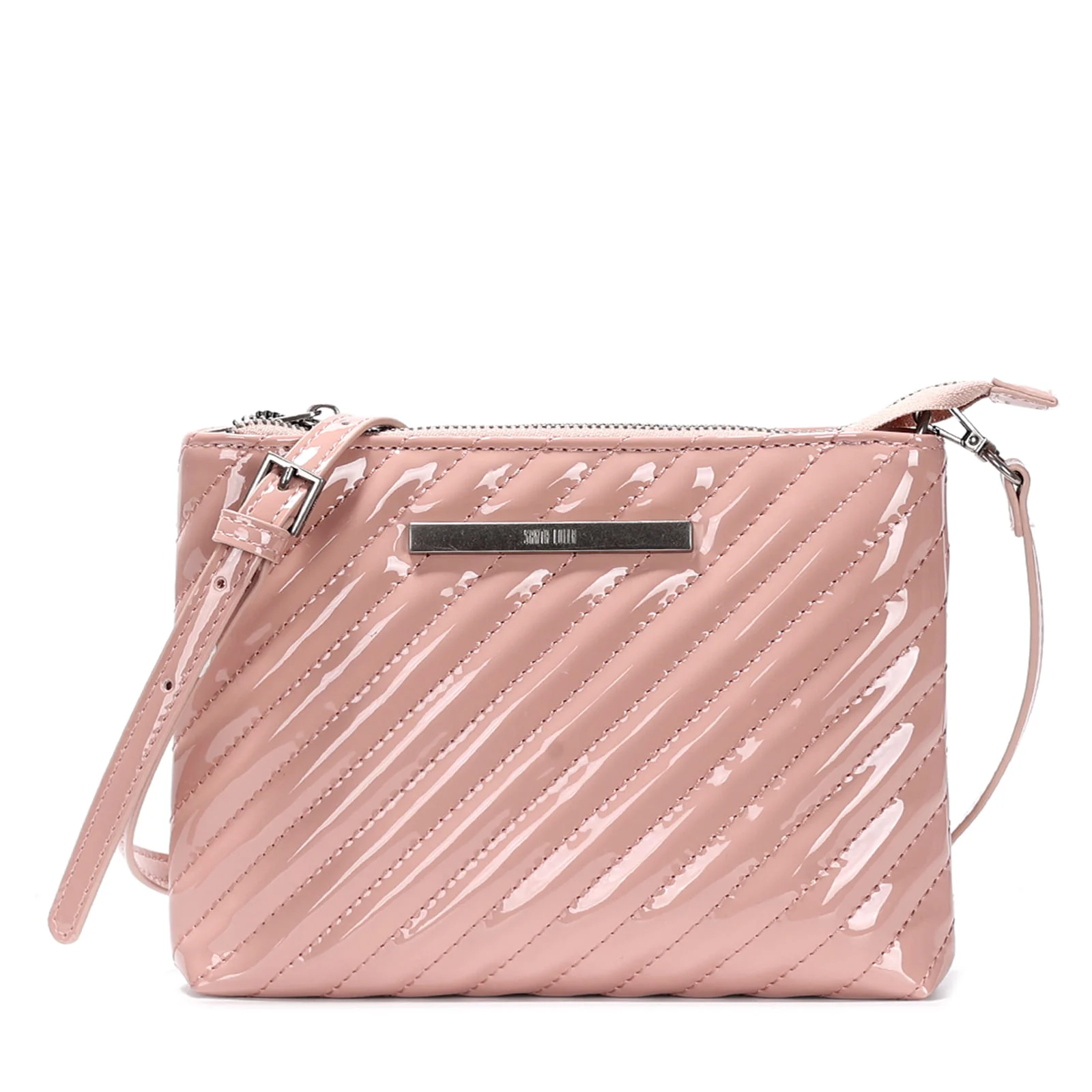 Bolsa Pequena Envernizada Bege - vista 1 de 3