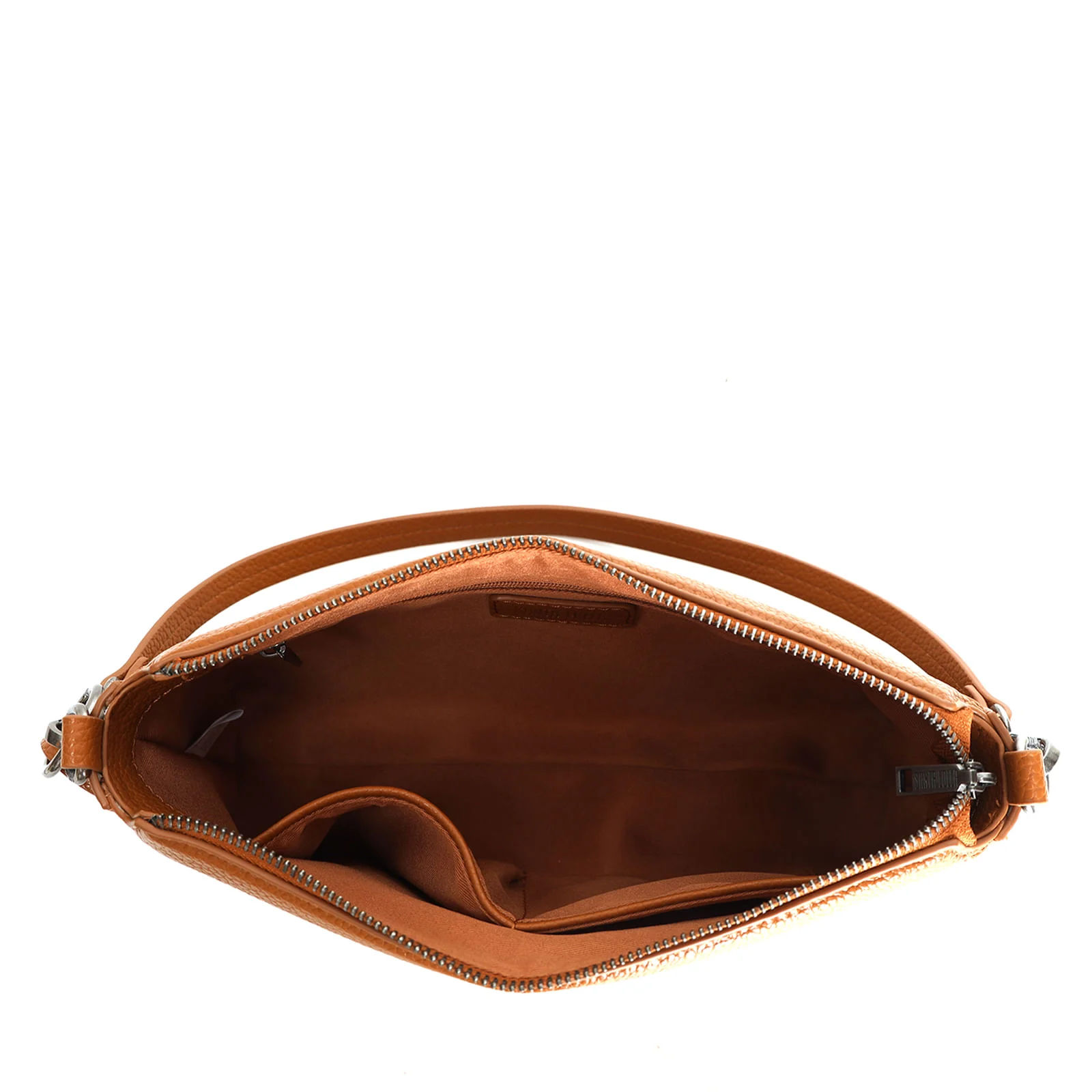 Bolsa De Ombro Média Floater Texturizada Marrom - vista 3 de 4