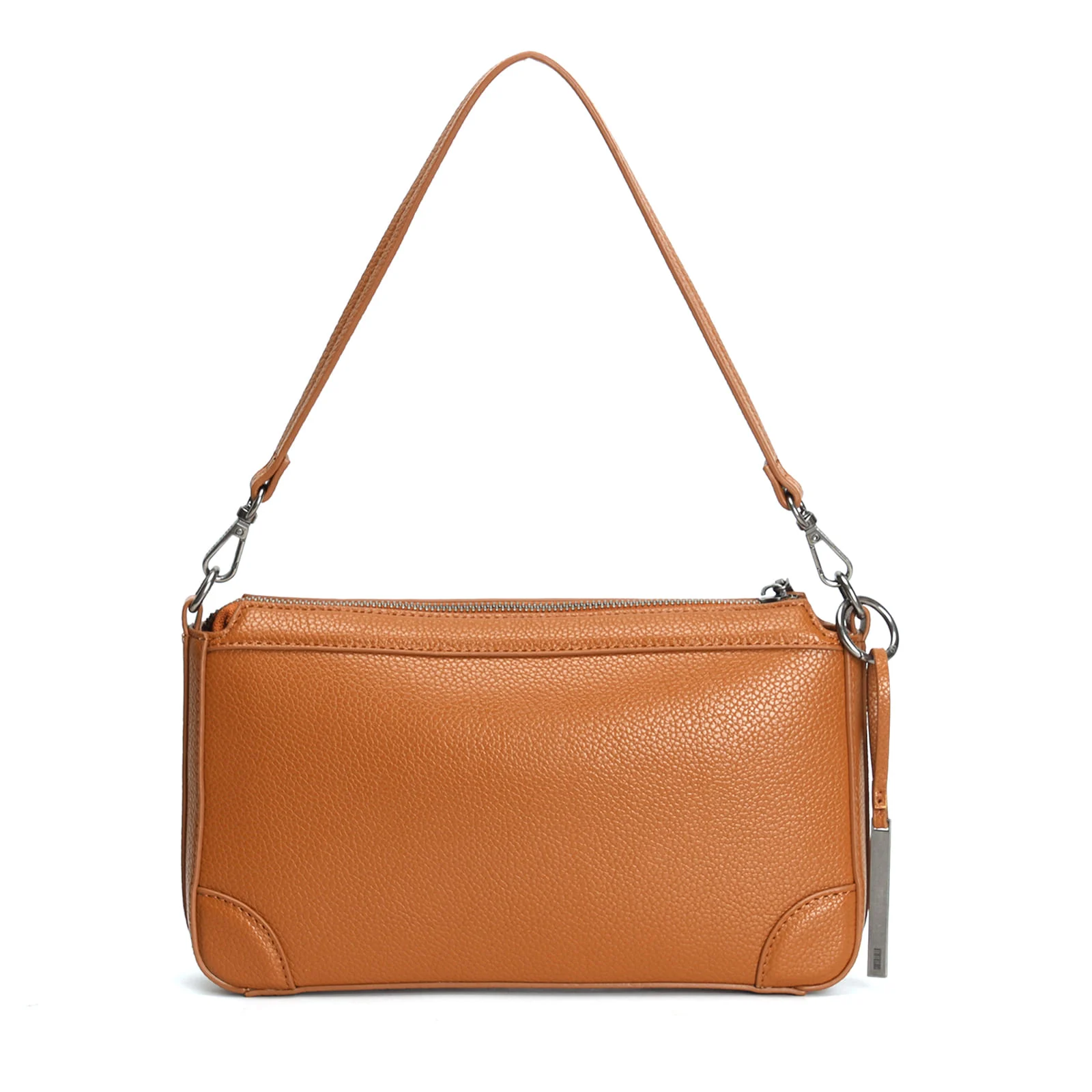 Bolsa De Ombro Média Floater Texturizada Marrom - vista 4 de 4