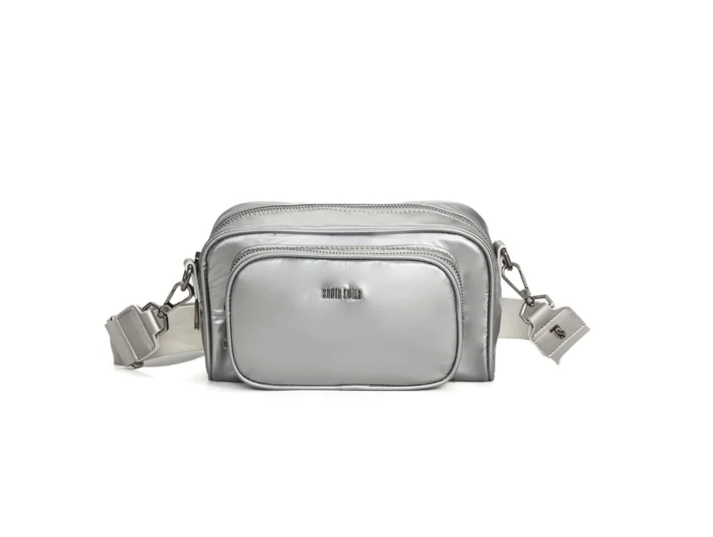 Bolsa Nylon Camera Bag Metalizado Prata Transversal - vista 2 de 7