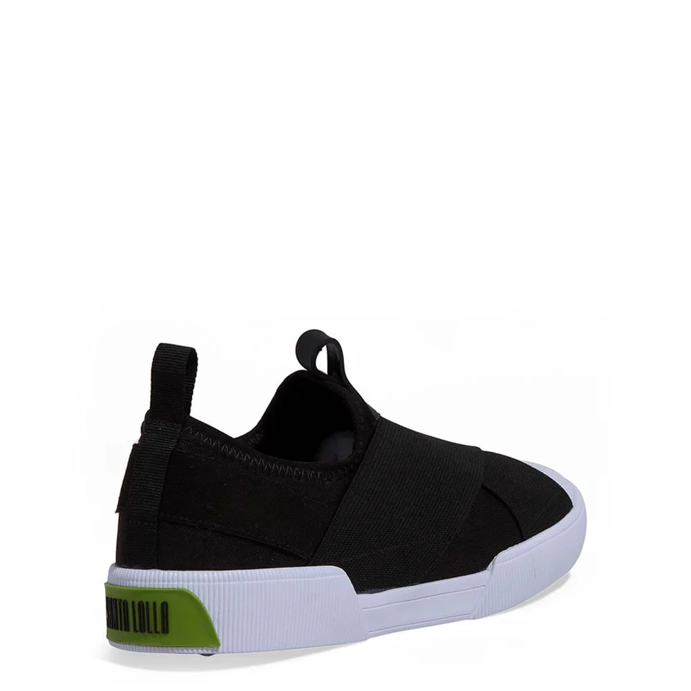 Tênis Slip On Neoprene Elásticos Preto - vista 3 de 4