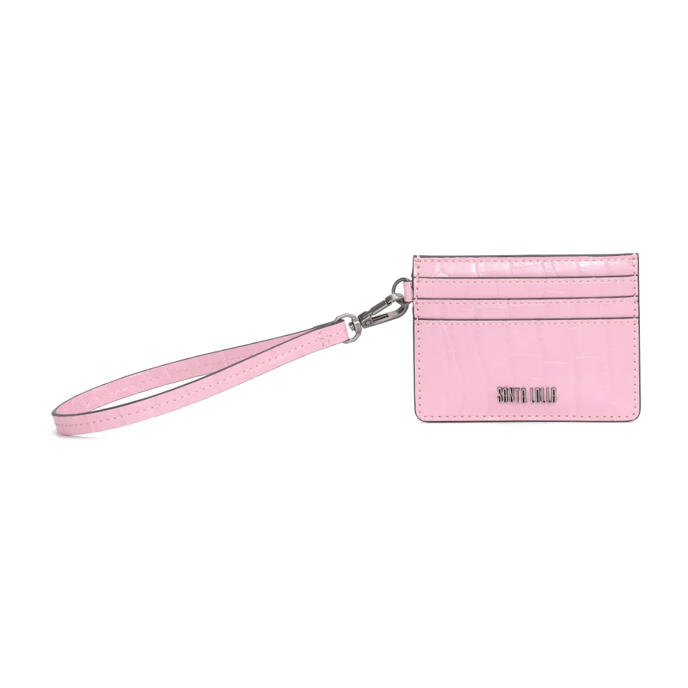 Porta Cartão Rosa Croco - vista 1 de 4