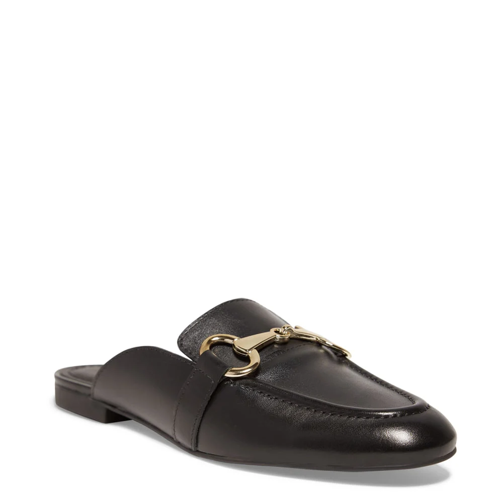 Mocassim Mule Couro Nobre Preto - vista 2 de 4