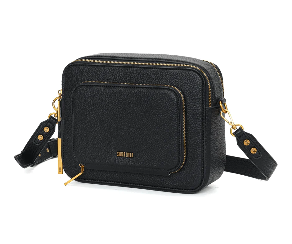 Bolsa Tiracolo Preta Alça Ajustável - vista 3 de 6