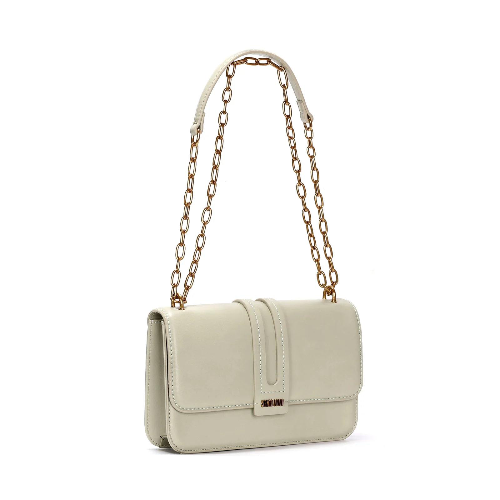 Bolsa Verde Pistache Transversal Alça Corrente - vista 2 de 3