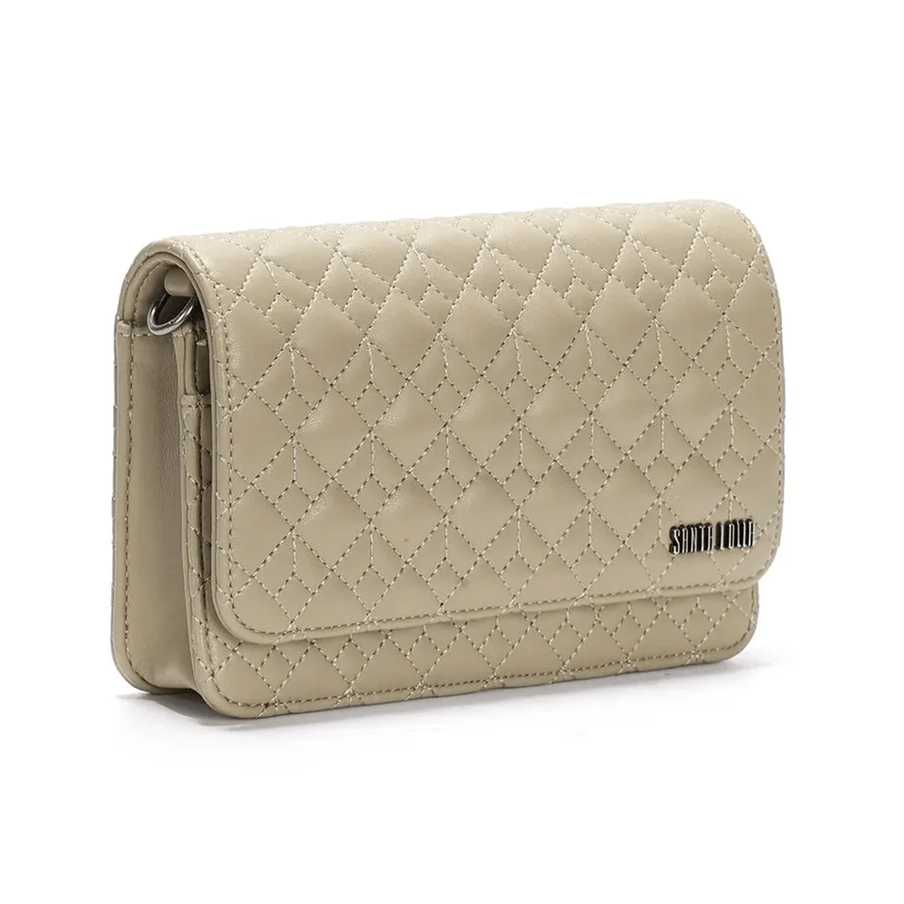Bolsa Transversal Soft Alça Corrente Verde - vista 2 de 3
