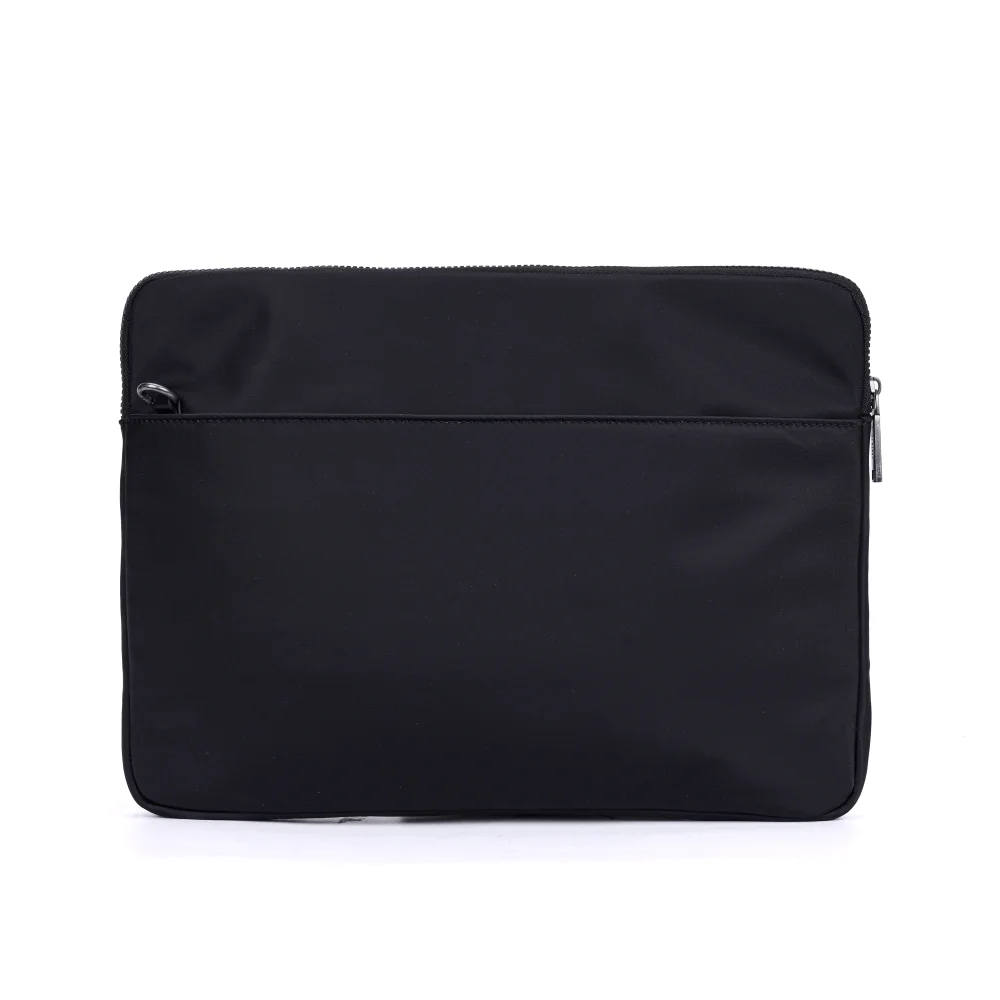 Bolsa Porta Notebook Nylon Preto Transversal - vista 4 de 6
