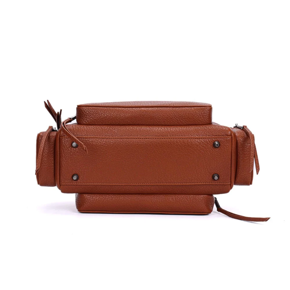 Bolsa Marrom Grande Alça De Ombro - vista 6 de 7