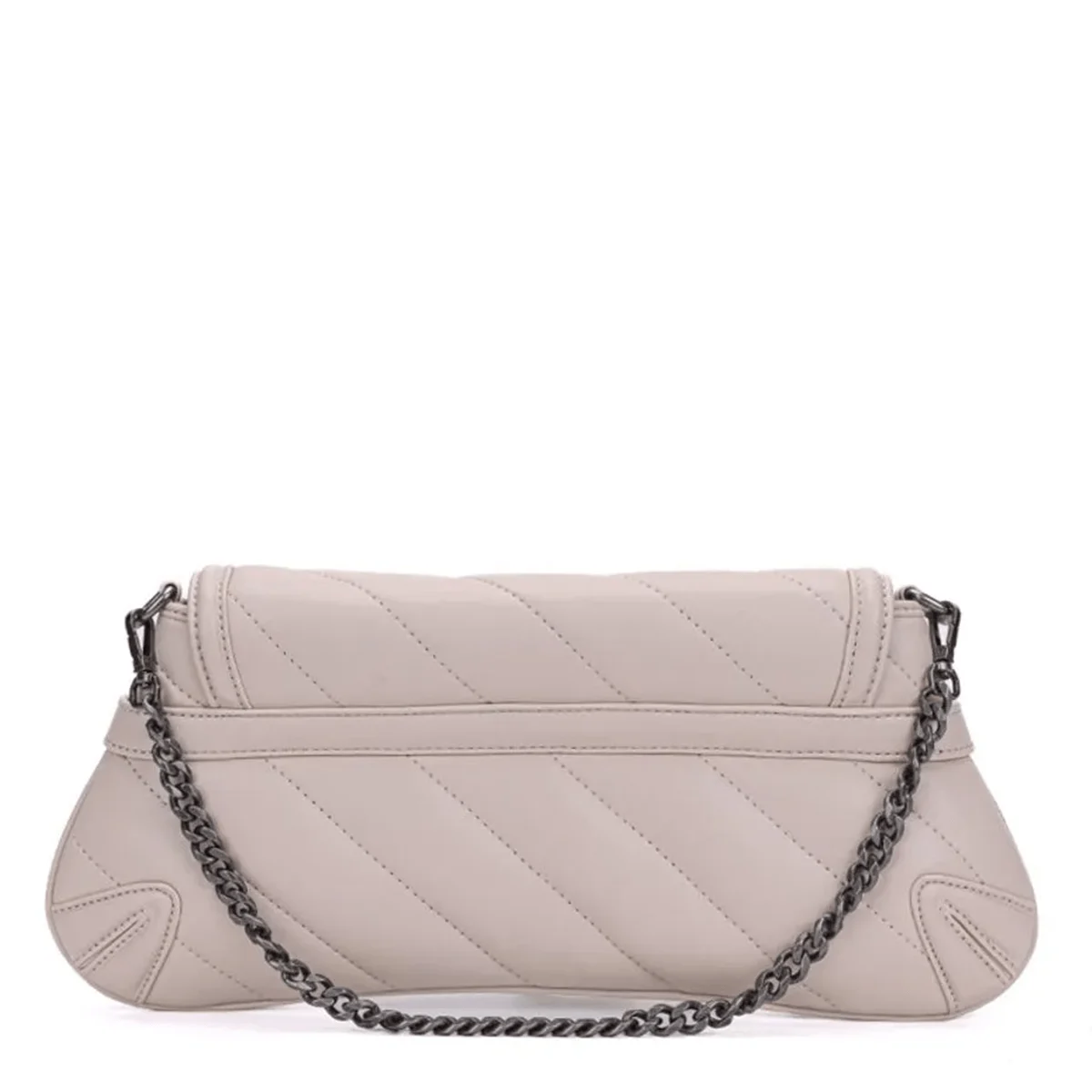 Bolsa Creme Tiracolo Soft Alça Corrente - vista 3 de 6