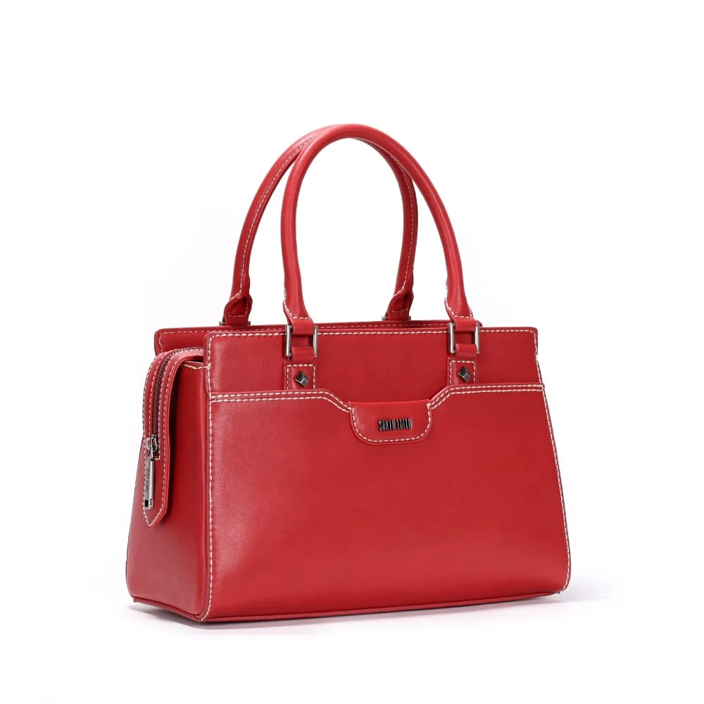 Bolsa Vermelha Quadrada Alça Tiracolo - vista 2 de 3