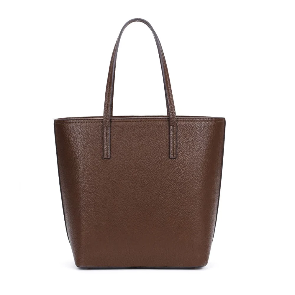 Bolsa Shopper Grande Marrom Alça De Ombro - vista 5 de 8