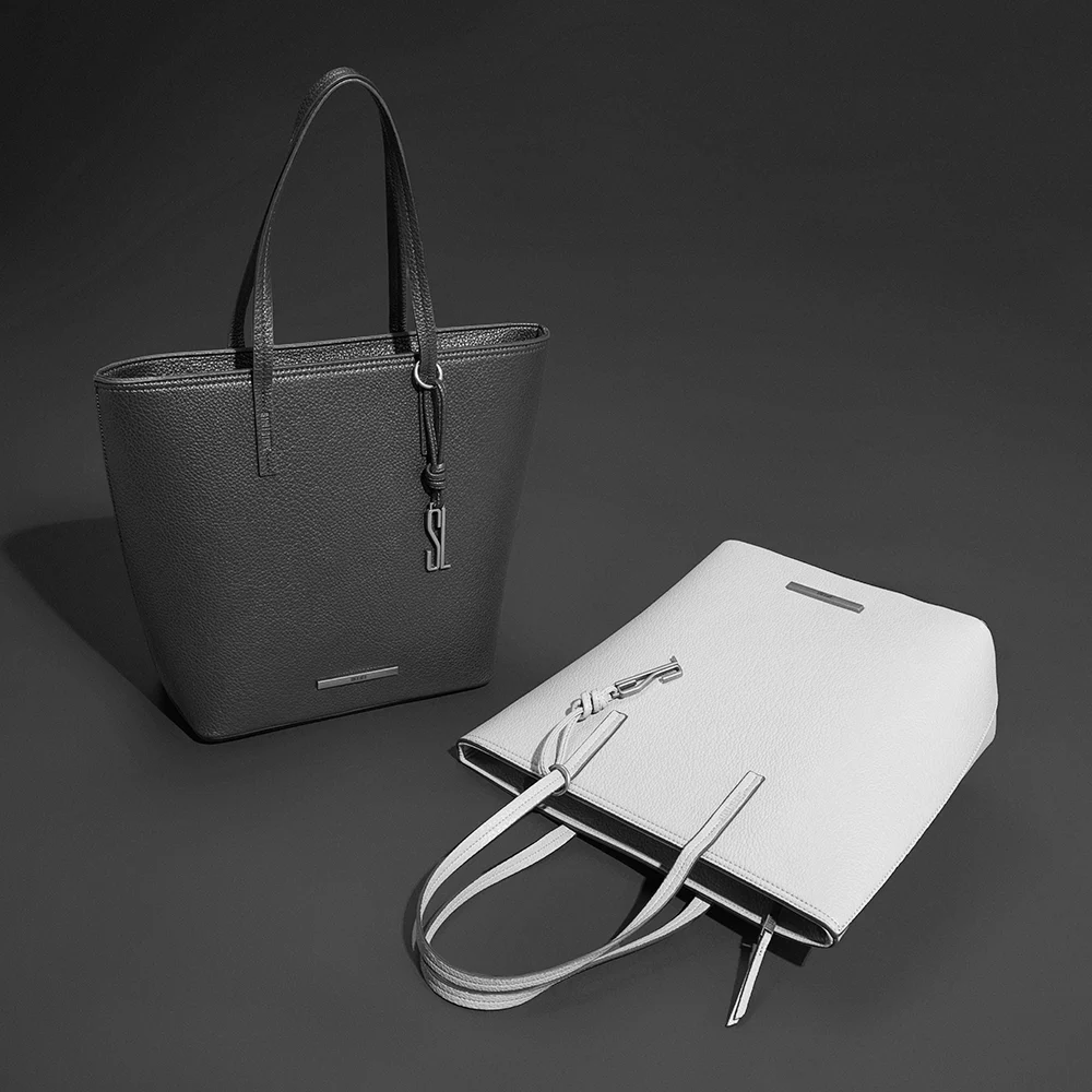Bolsa Shopper Grande Marrom Alça De Ombro - vista 8 de 8