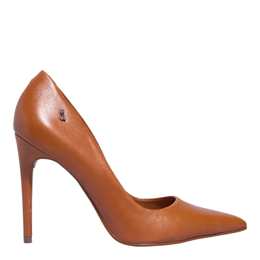 Scarpin Couro Confort Doce De Leite - vista 1 de 3