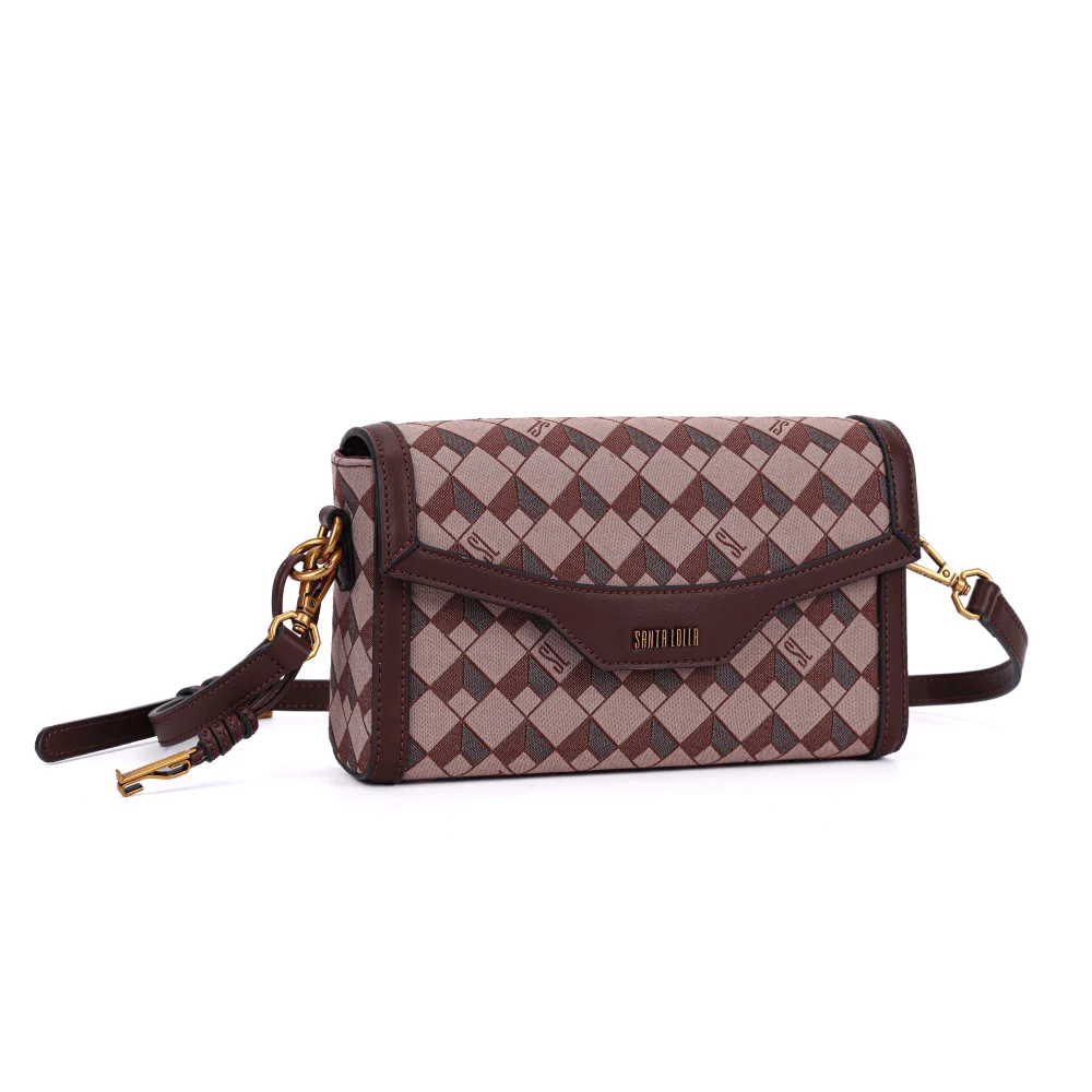 Bolsa Marrom Tiracolo Quadrada - vista 2 de 7