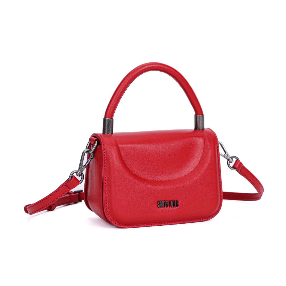 Bolsa Mini Bag Vermelha Quadrada Alça Tiracolo - vista 2 de 7