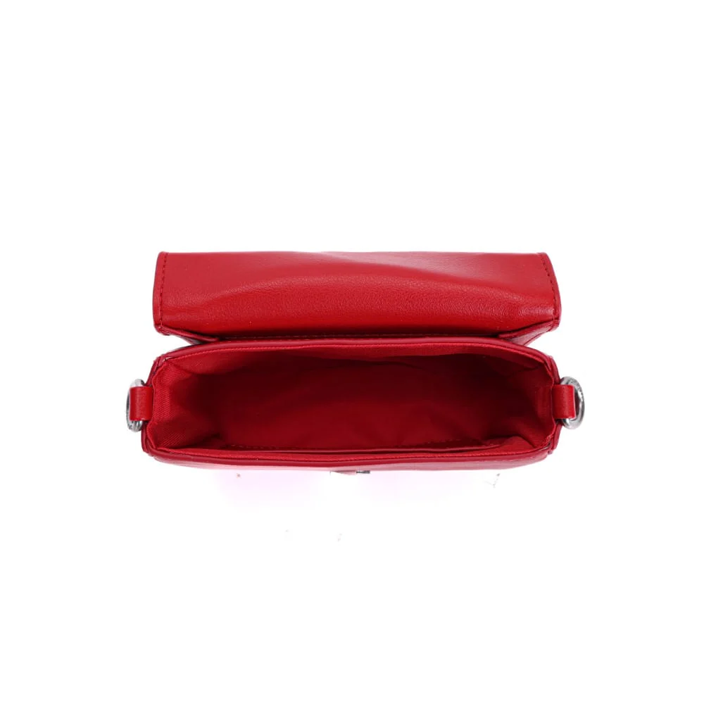 Bolsa Mini Bag Vermelha Quadrada Alça Tiracolo - vista 7 de 7