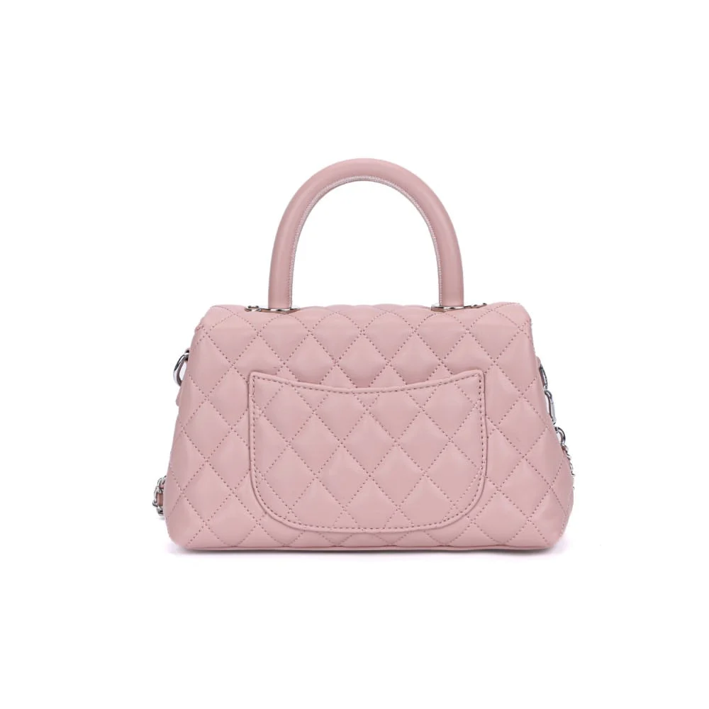 Bolsa Rose Matelassê Alça Corrente Transversal - vista 4 de 6