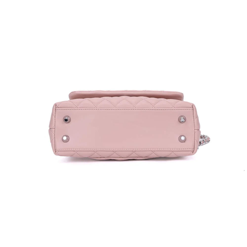 Bolsa Rose Matelassê Alça Corrente Transversal - vista 5 de 6