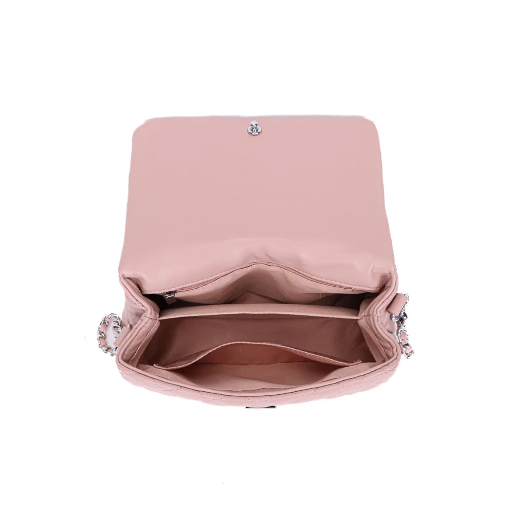 Bolsa Rose Matelassê Alça Corrente Transversal - vista 6 de 6