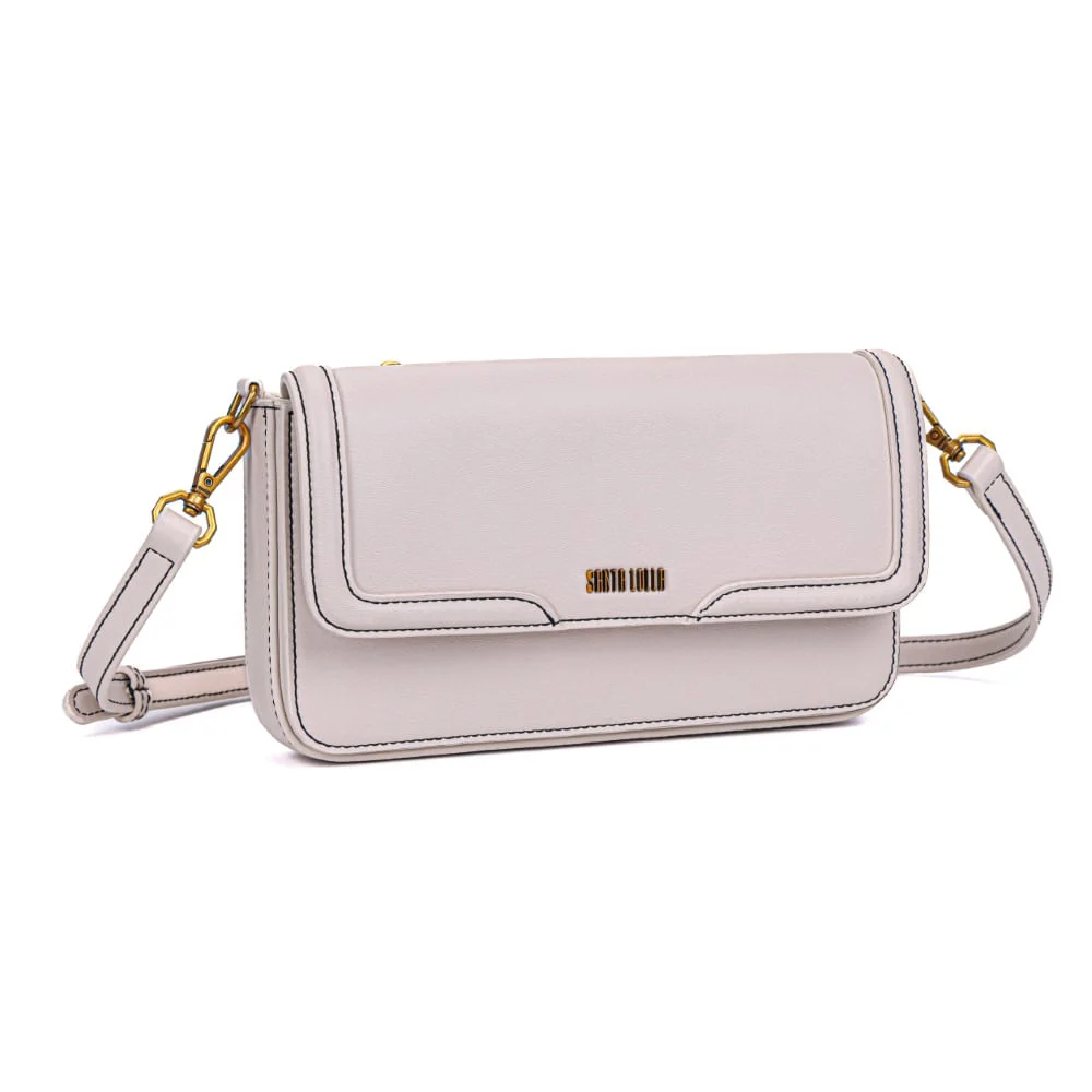 Bolsa Off White Pesponto Pequena Transversal - vista 2 de 7