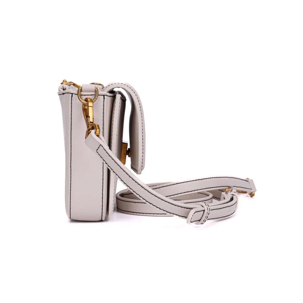 Bolsa Off White Pesponto Pequena Transversal - vista 4 de 7