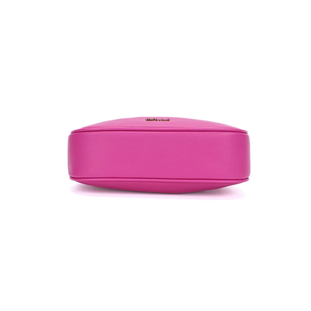 Bolsa Baguete Rosa Pink Meia Lua Alça Transversal - vista 6 de 7
