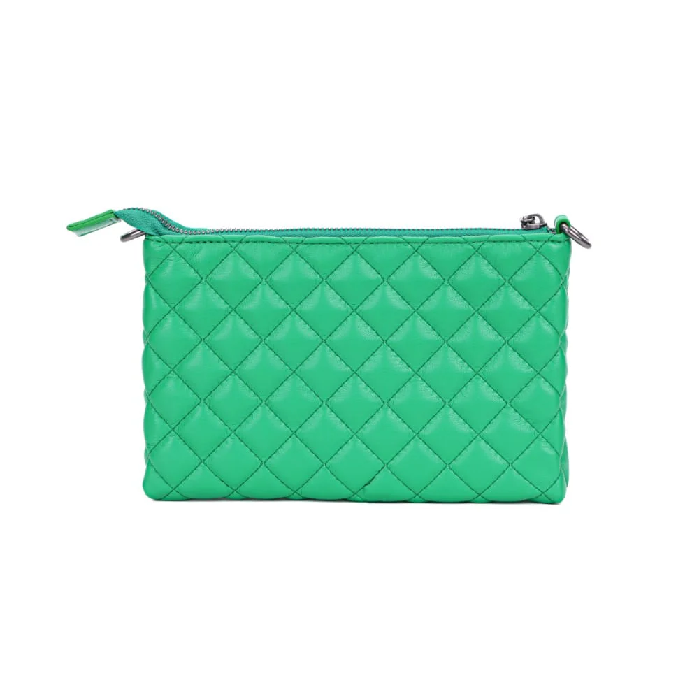 Bolsa Verde Esmeralda Matelassê Alça Fina Transversal - vista 5 de 7