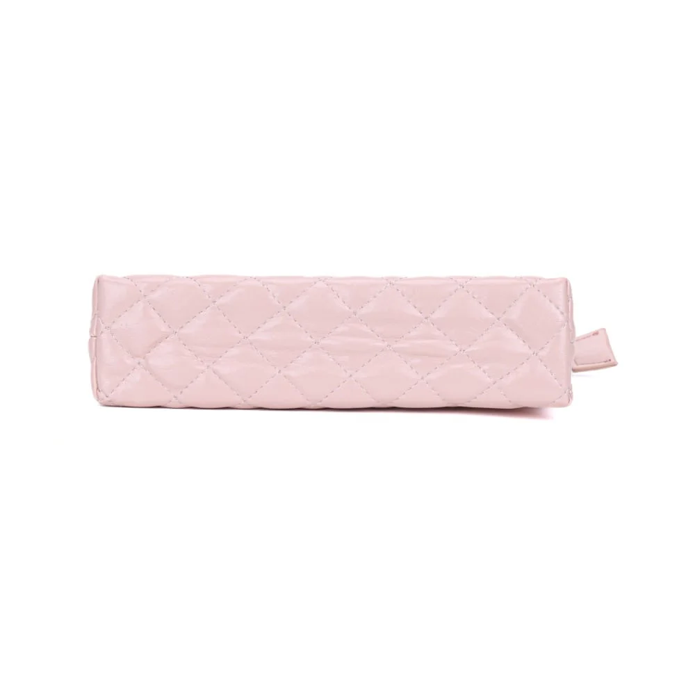 Bolsa Rose Verniz Matelassê Alça Fina Transversal - vista 5 de 6