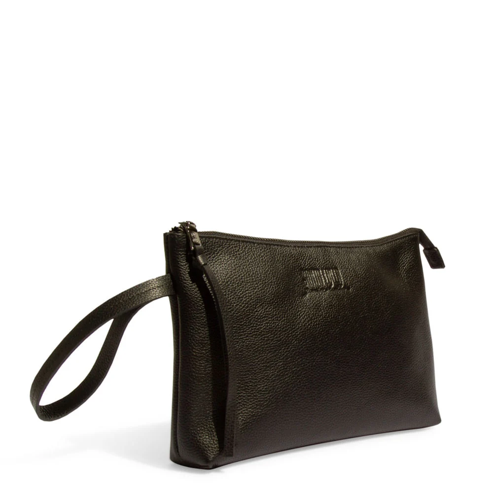 Clutch Couro Floater Preto - vista 2 de 4