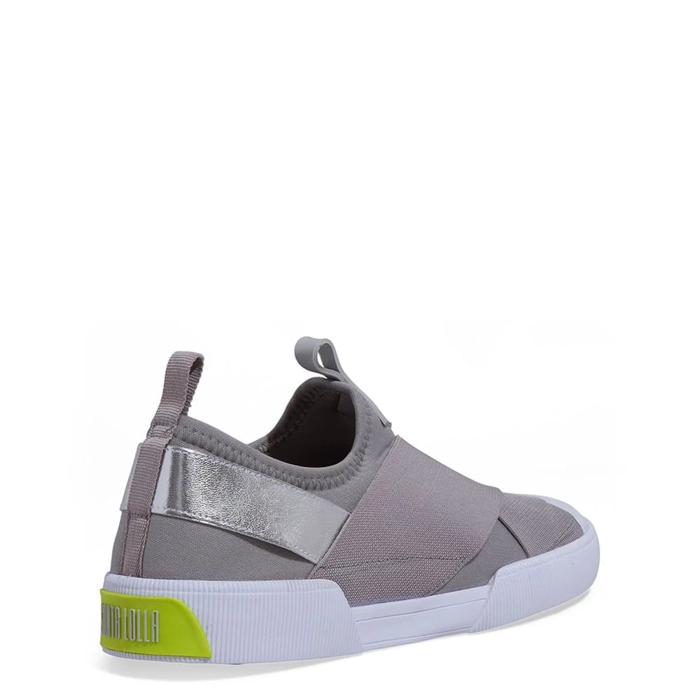 Tênis Slip On Neoprene Elásticos Prata - vista 3 de 4
