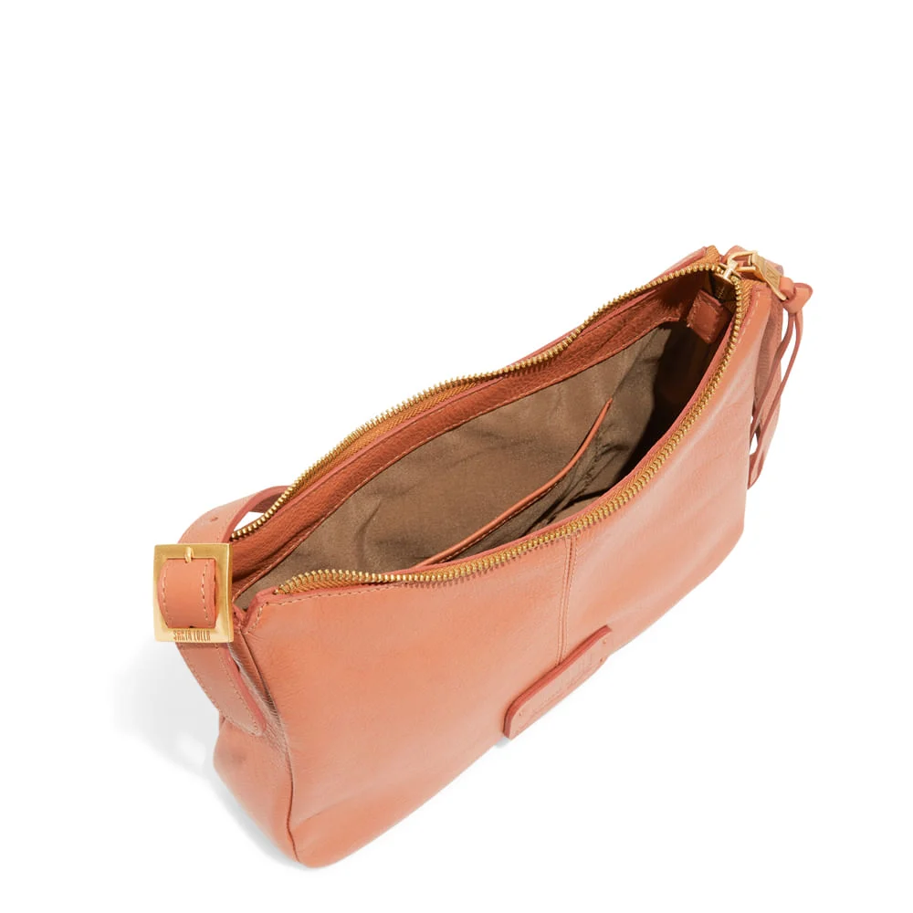 Bolsa Couro Floater Marrom Alça De Ombro - vista 3 de 3