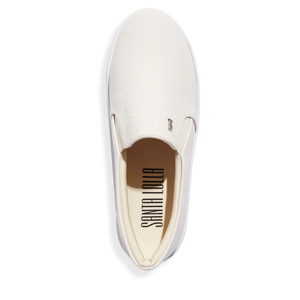 Tênis Slip On Salamanca Off White Sola Alta - vista 3 de 4