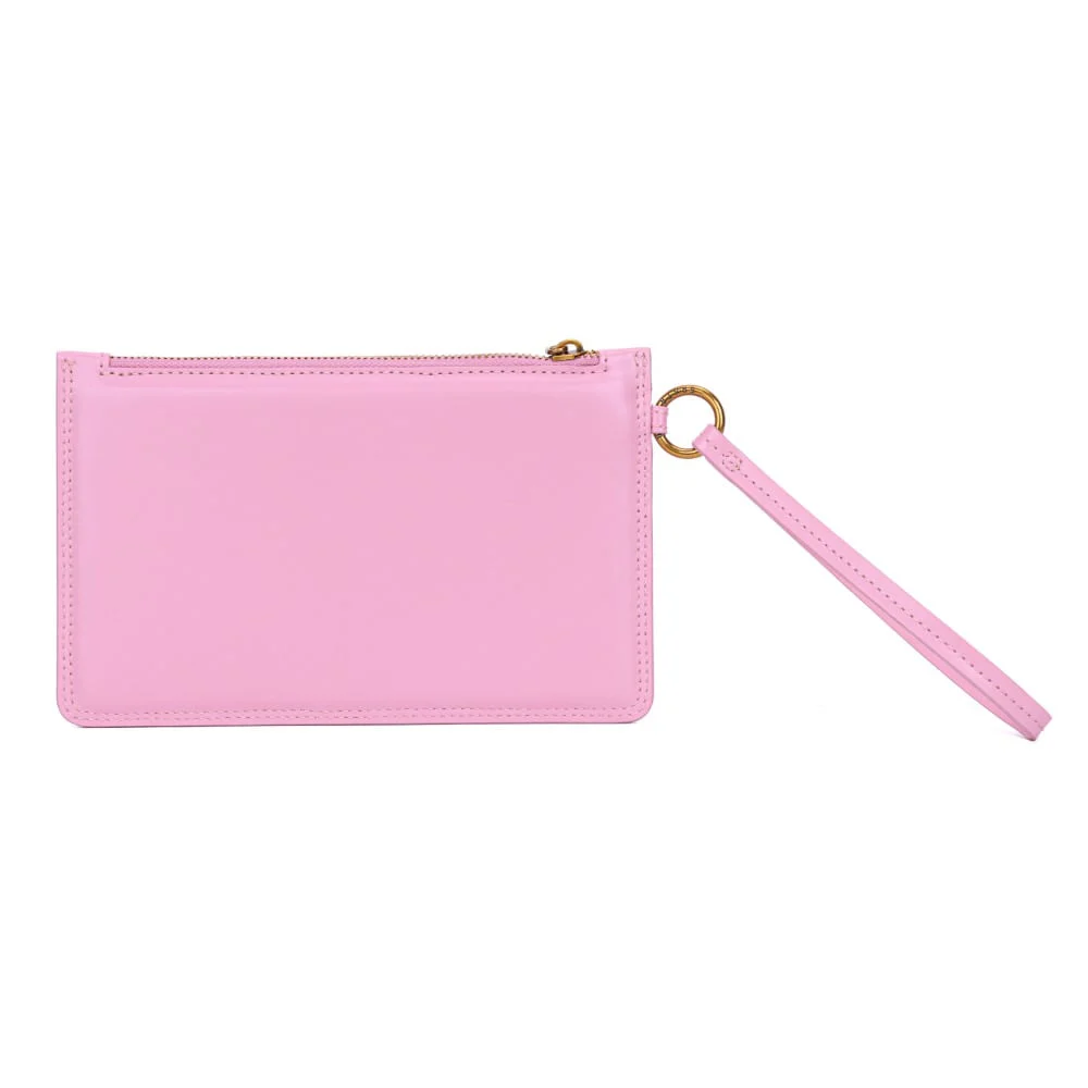 Clutch Pequena Soft Rosa Cotton Alça De Mão - vista 7 de 7
