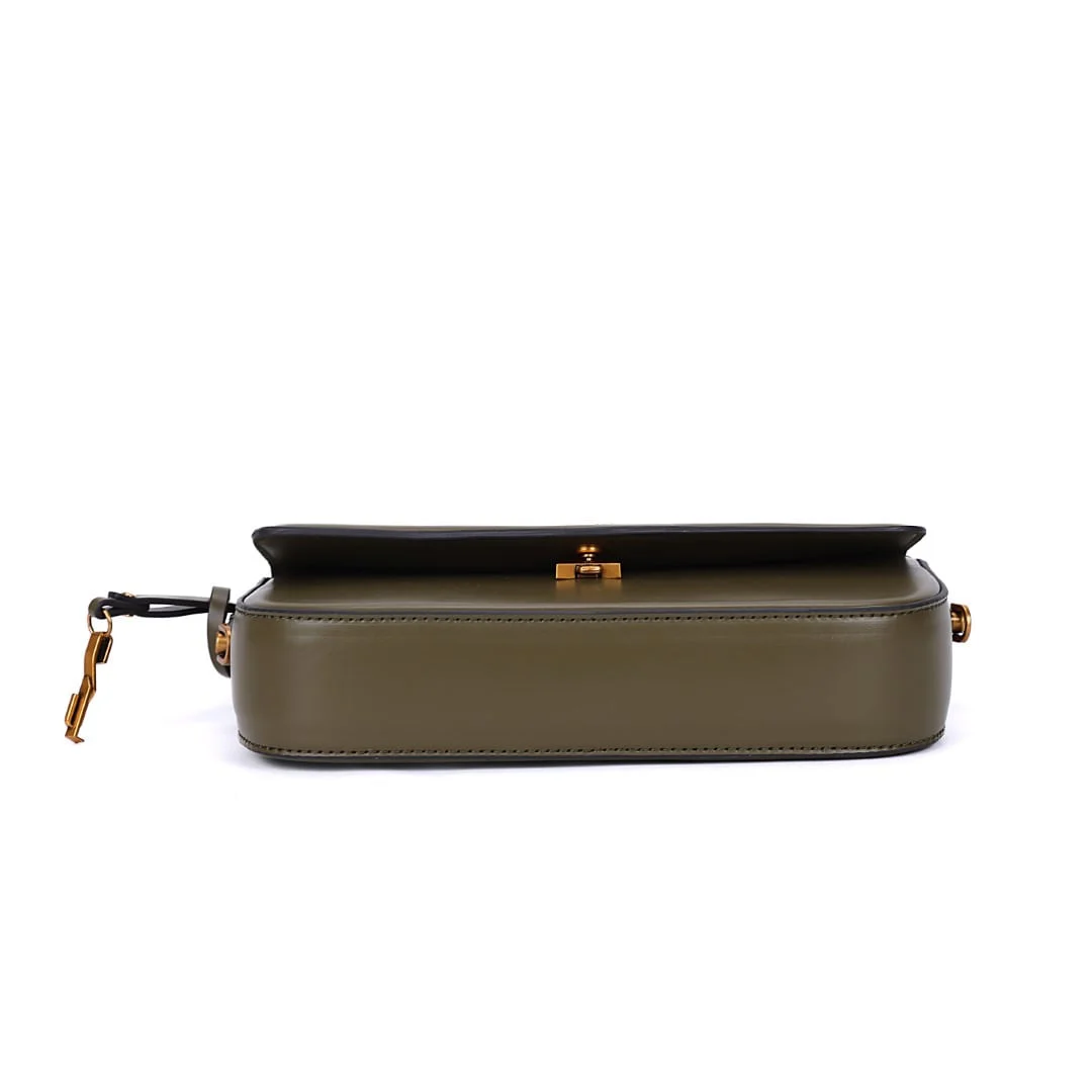 Bolsa Baguete Verde Militar Soft Alça Transversal - vista 6 de 8
