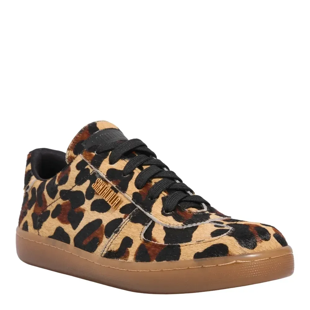 Tênis Couro Estampa Animal Print Onça - vista 2 de 4