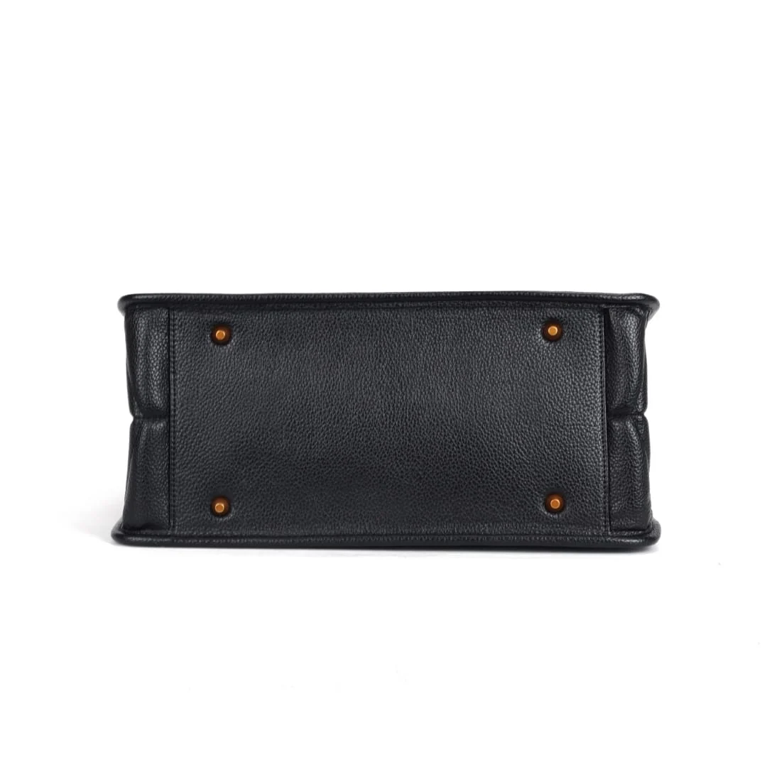 Bolsa Tote Matelassê Floater Preto Alça De Mão - vista 6 de 7