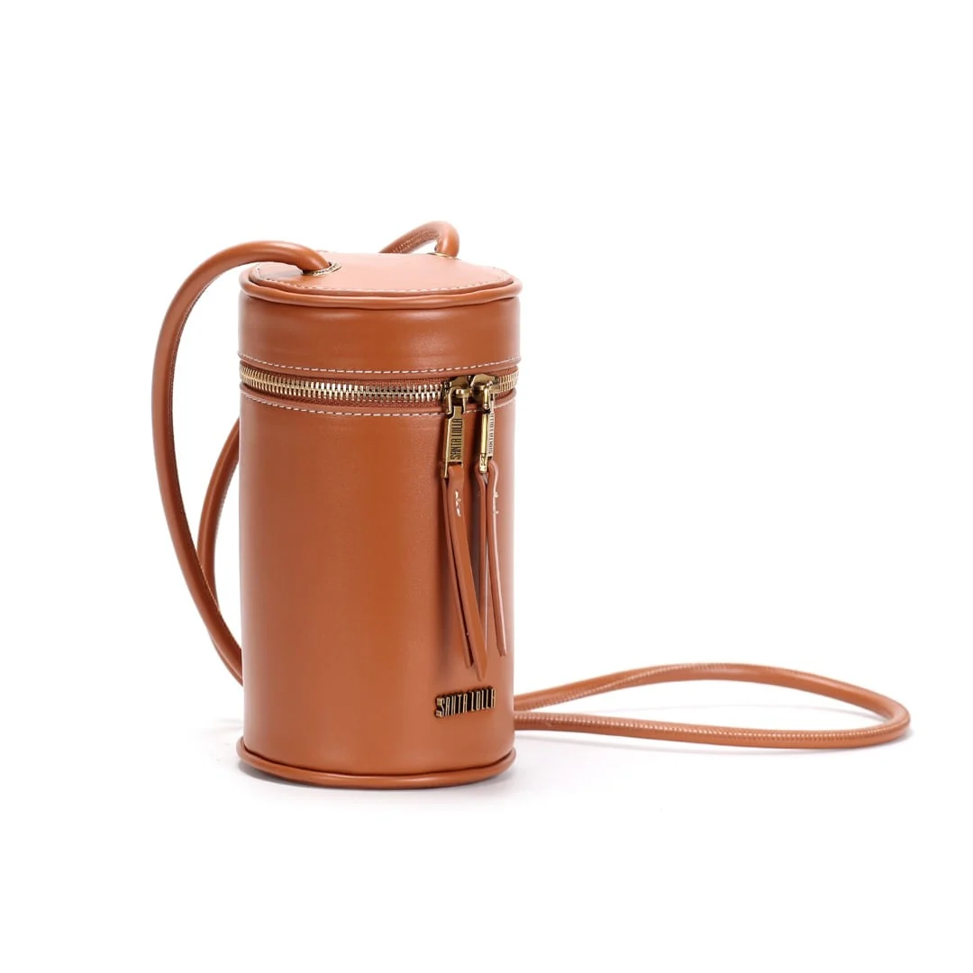Bolsa Tube Bag Soft Marrom Safari Alça Transversal - vista 2 de 4